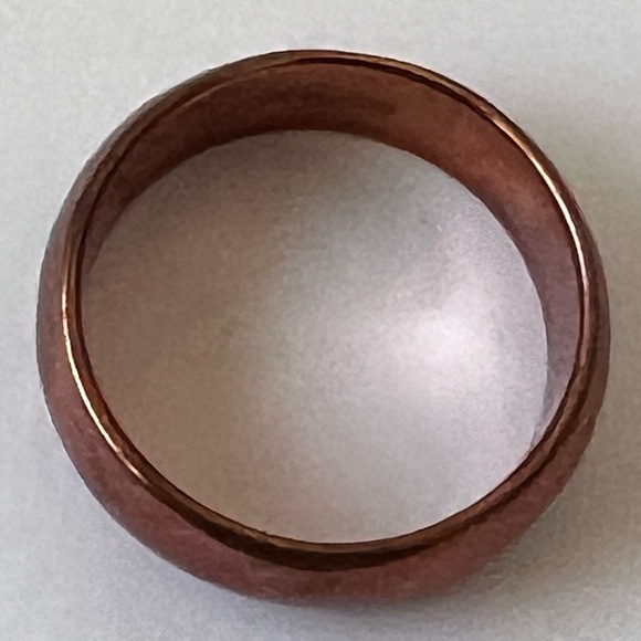6 Solid Copper Ring thick classic band - Picture 3 of 5